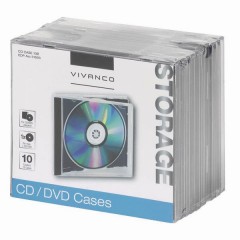 CD CASE 10B 10 St / Schwarz