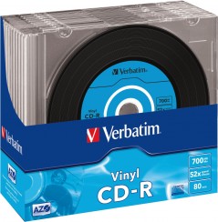 CD-R 700MB 52X 10er SC Vinyl Promopack(10Pezzo)