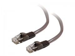 Kabel / 1 m Mld/Booted Brown CAT5E PVC U