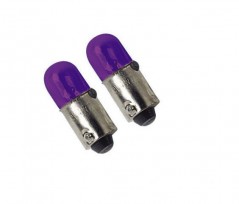 Lampen BA9S, 4W, violett, 2 St.