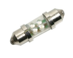 SV8,5-5, 11x38 mm Soffittenlampe, 24V, 4 blaue LEDs, 2 Stk. im B